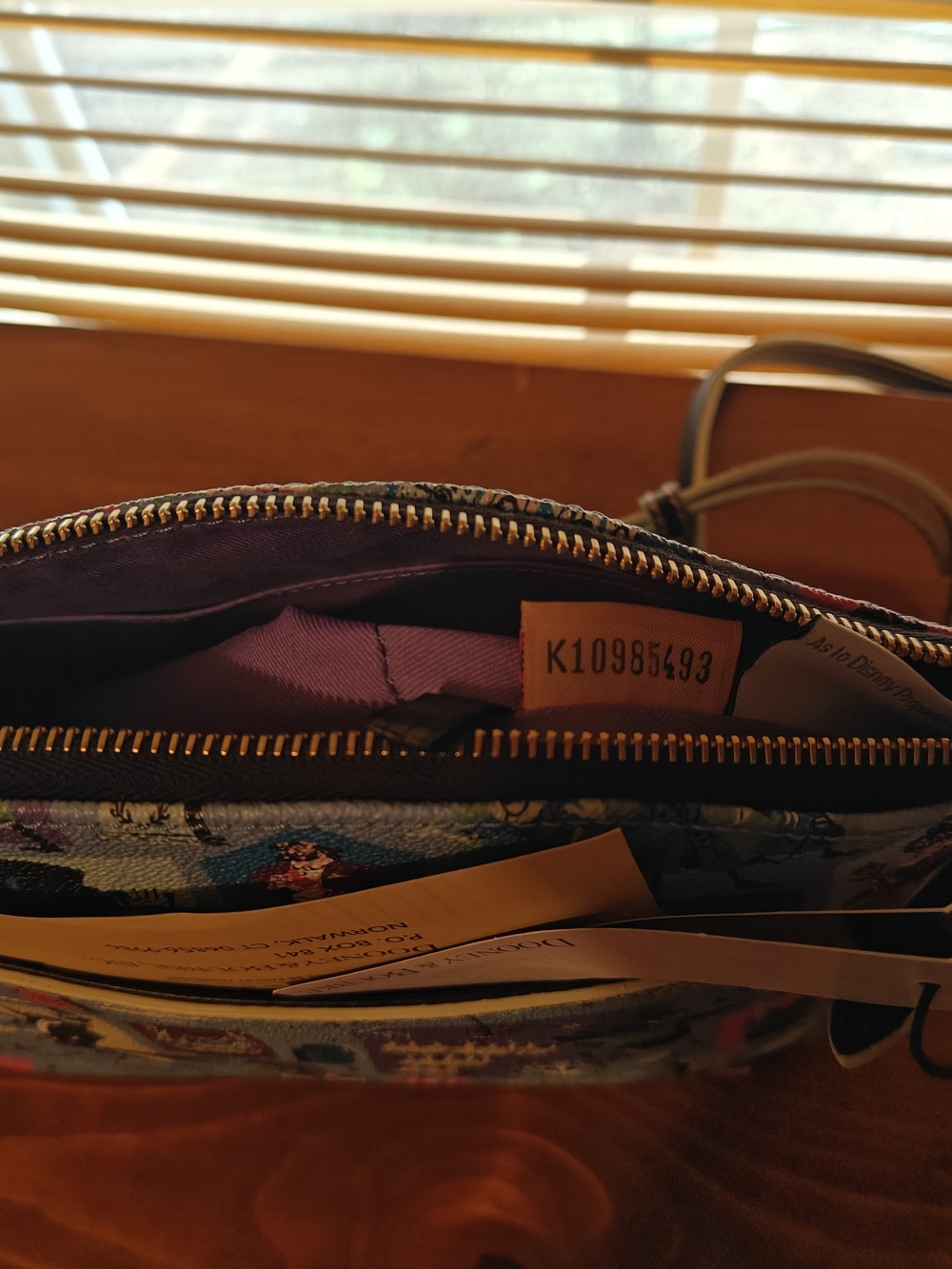 Dooney & Bourke Blue Haunted Mansion Character Dome Crossbody - Picture 3 of 7